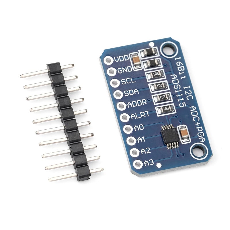 Qoroos 4 PCS ADS1115 16 Bit 16 Byte 4 Channel I2C IIC Analog-to-Digital ADC PGA Converter with Programmable Gain Amplifier High Precision ADC Converter Development Board for Arduino Raspberry Pi - Image 4